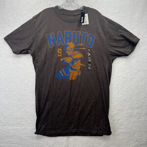 Naruto Mens' Naruto 9 Anime Big and Tall Graphic Print T-Shirt Shippuden Collect